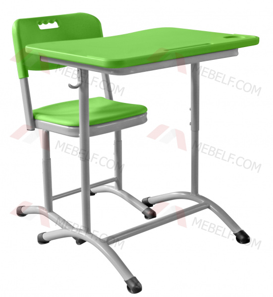 Школьный стол ШСТ11 и стул ШС01, зеленый
